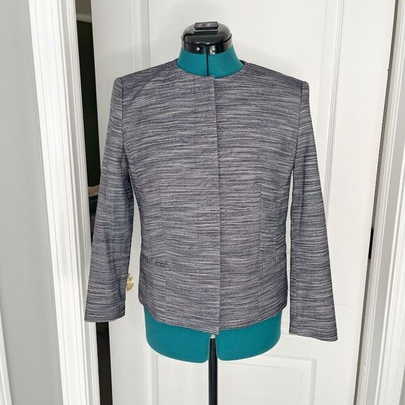Hugo Boss Jimesa Virgin Wool Textured Button Crop Pocket Blazer Jacket - Picture 1 of 13